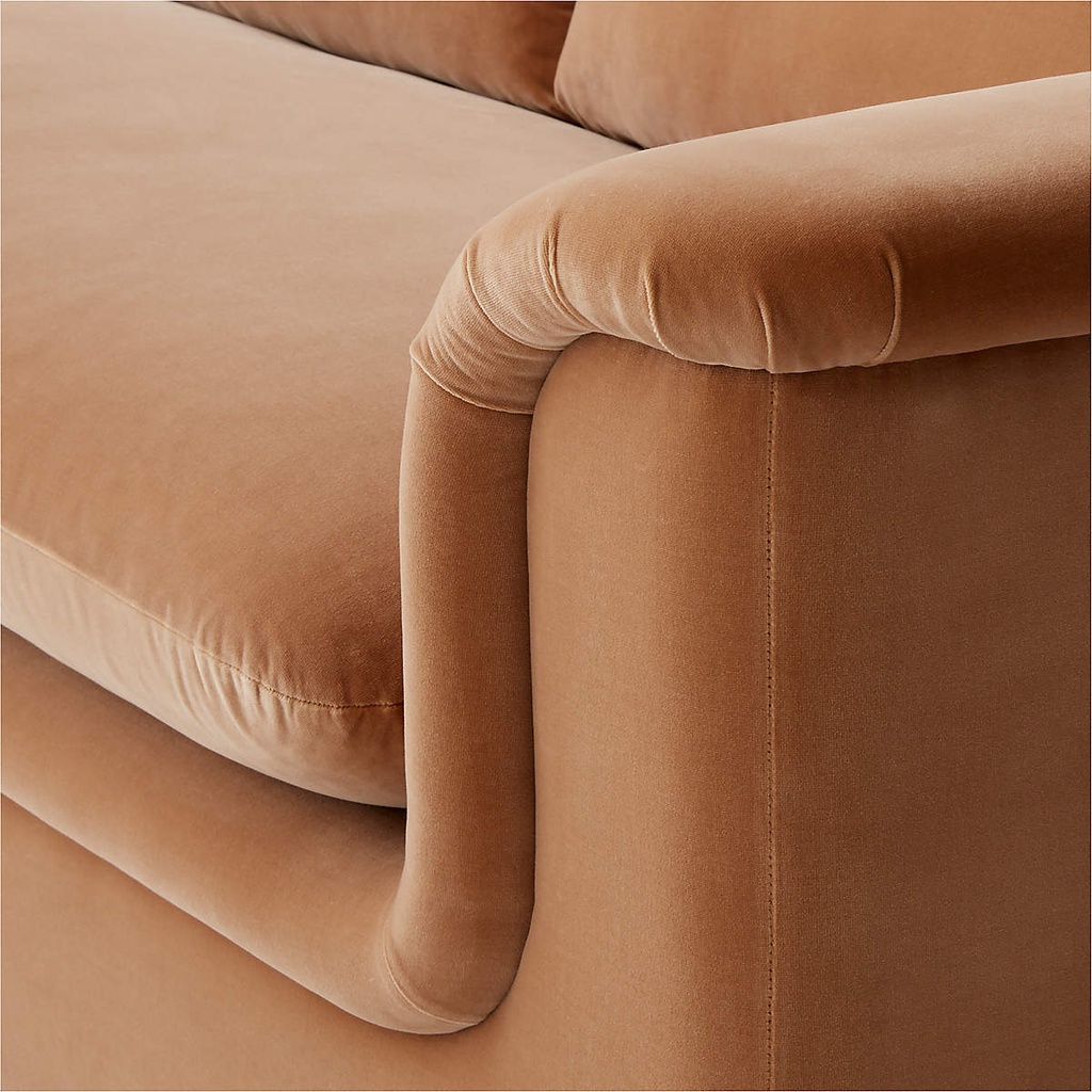 Mocha Majesty Velvet Sofa