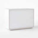 Blanc Banyan Double-Drawer Nightstand