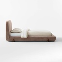 Honeyed Velvet Light Brown Bed