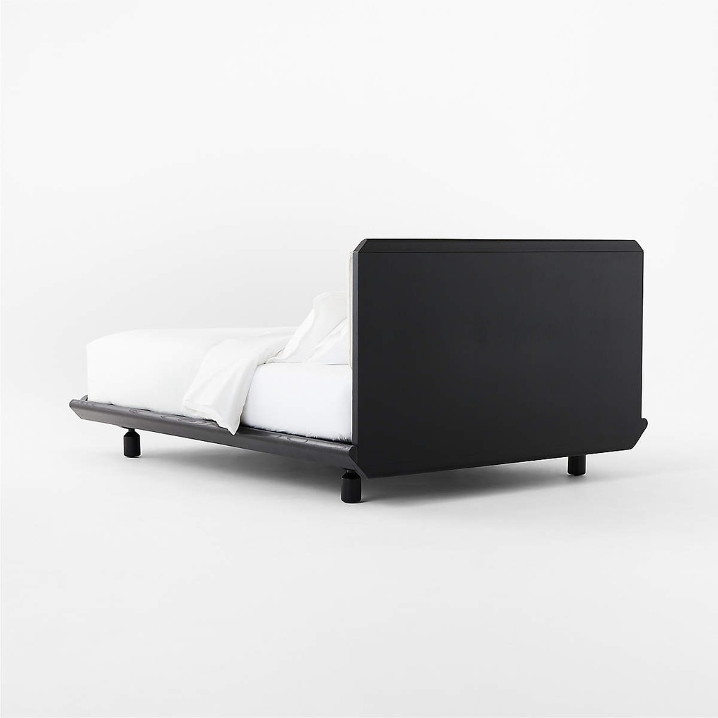 Ebony Velvet Queen Bed