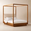 Arctic Glow Canopy Queen Bed