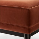 Rich Espresso Velvet Ottoman