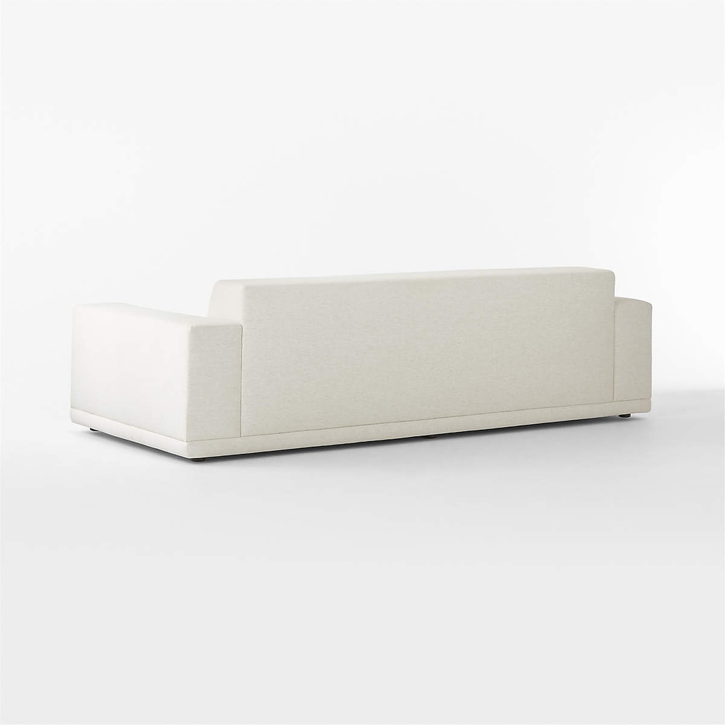 Crisp Linen White Performance Sofa