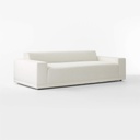 Crisp Linen White Performance Sofa