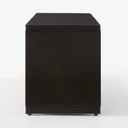 Noir Steel Shoe Storage Bench