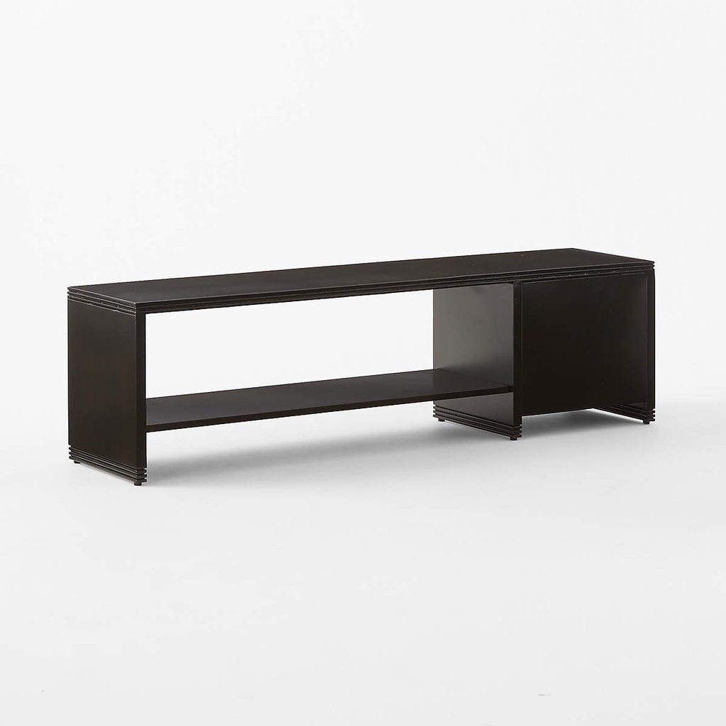 Noir Steel Shoe Storage Bench