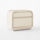 Glacier White Wood Nightstand