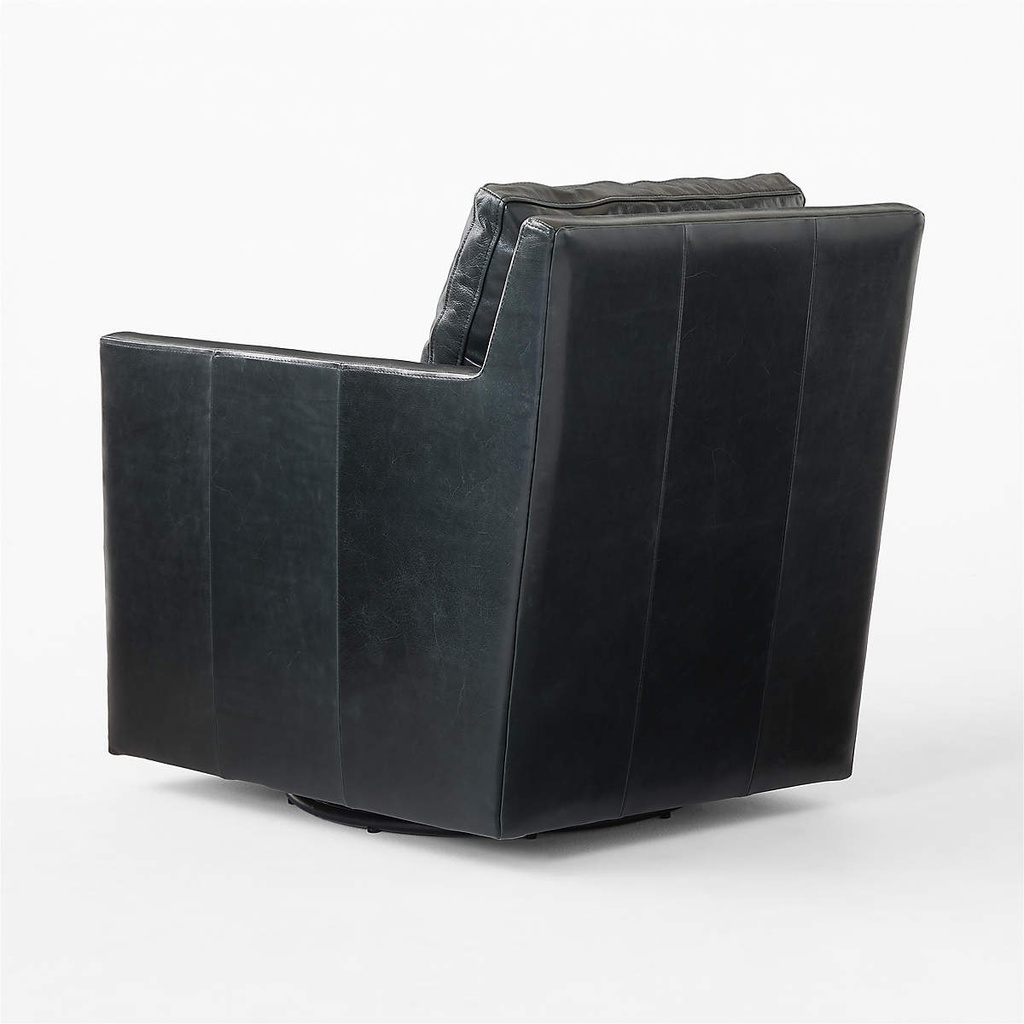 Obsidian Opulence Leather Chair