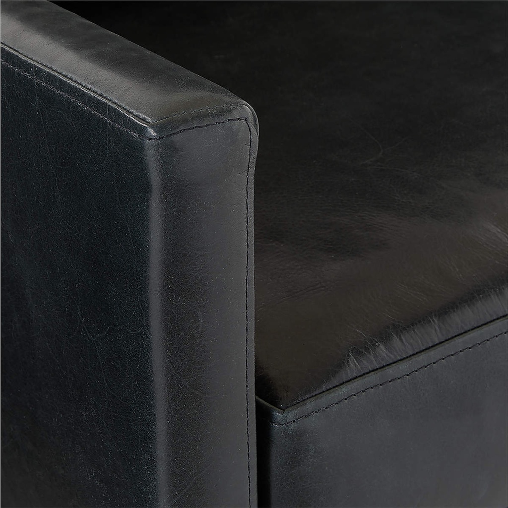 Obsidian Opulence Leather Chair