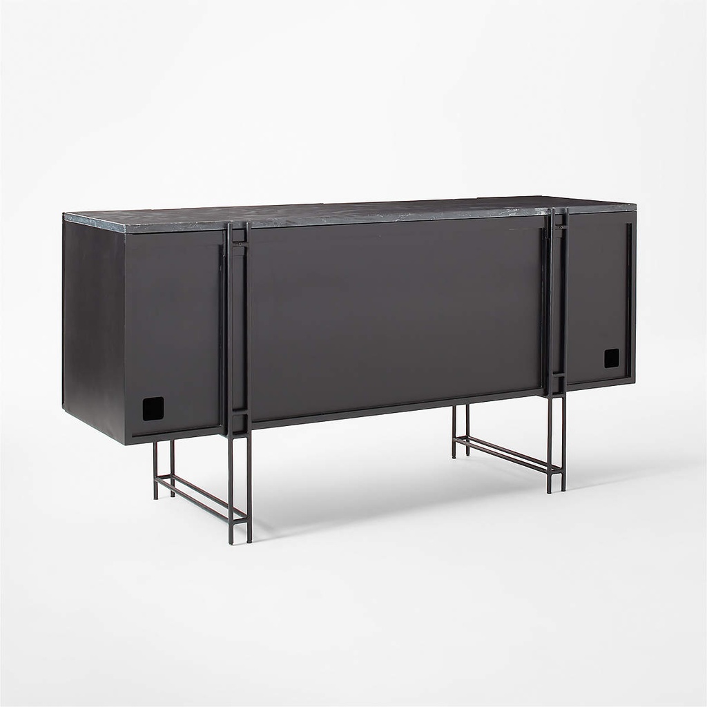 Midnight Noir Marble Credenza