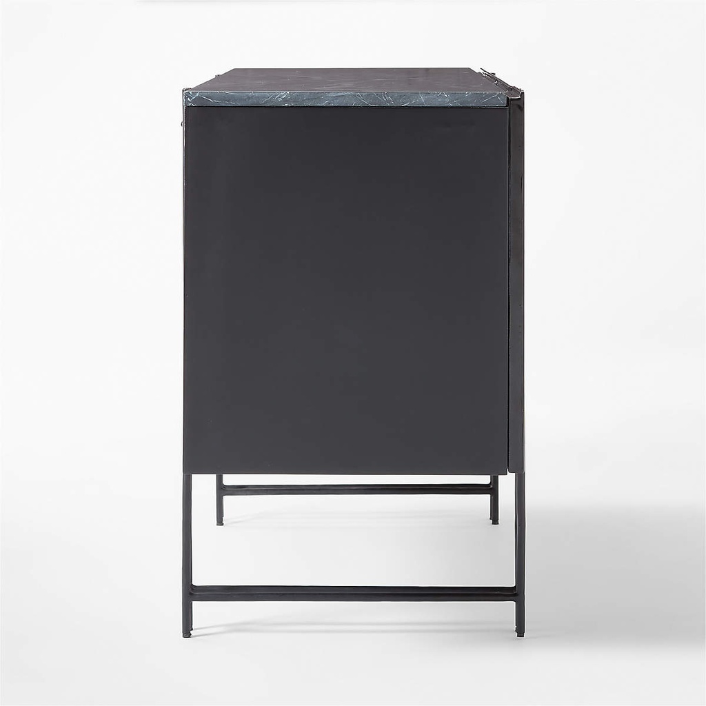 Midnight Noir Marble Credenza