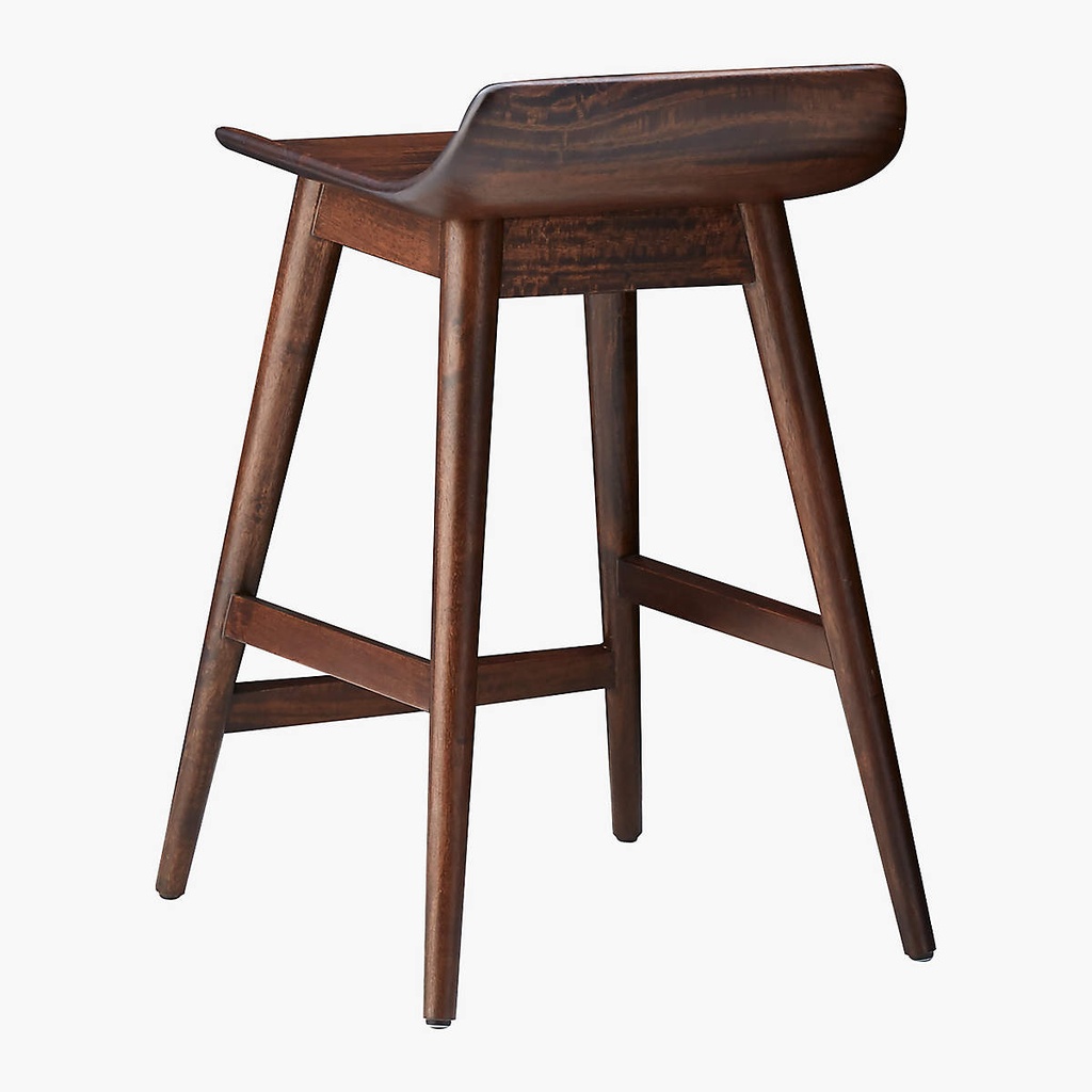 Timeless Walnut Counter Stool