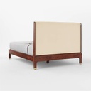 Arctic Bliss Velvet and Wood Bed