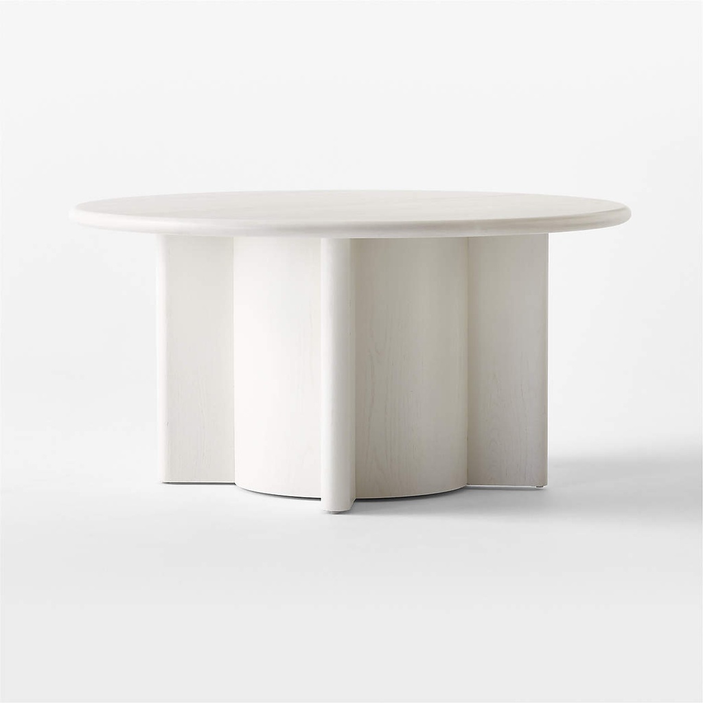 Alabaster Bliss White Dining Table