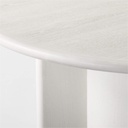 Alabaster Bliss White Dining Table