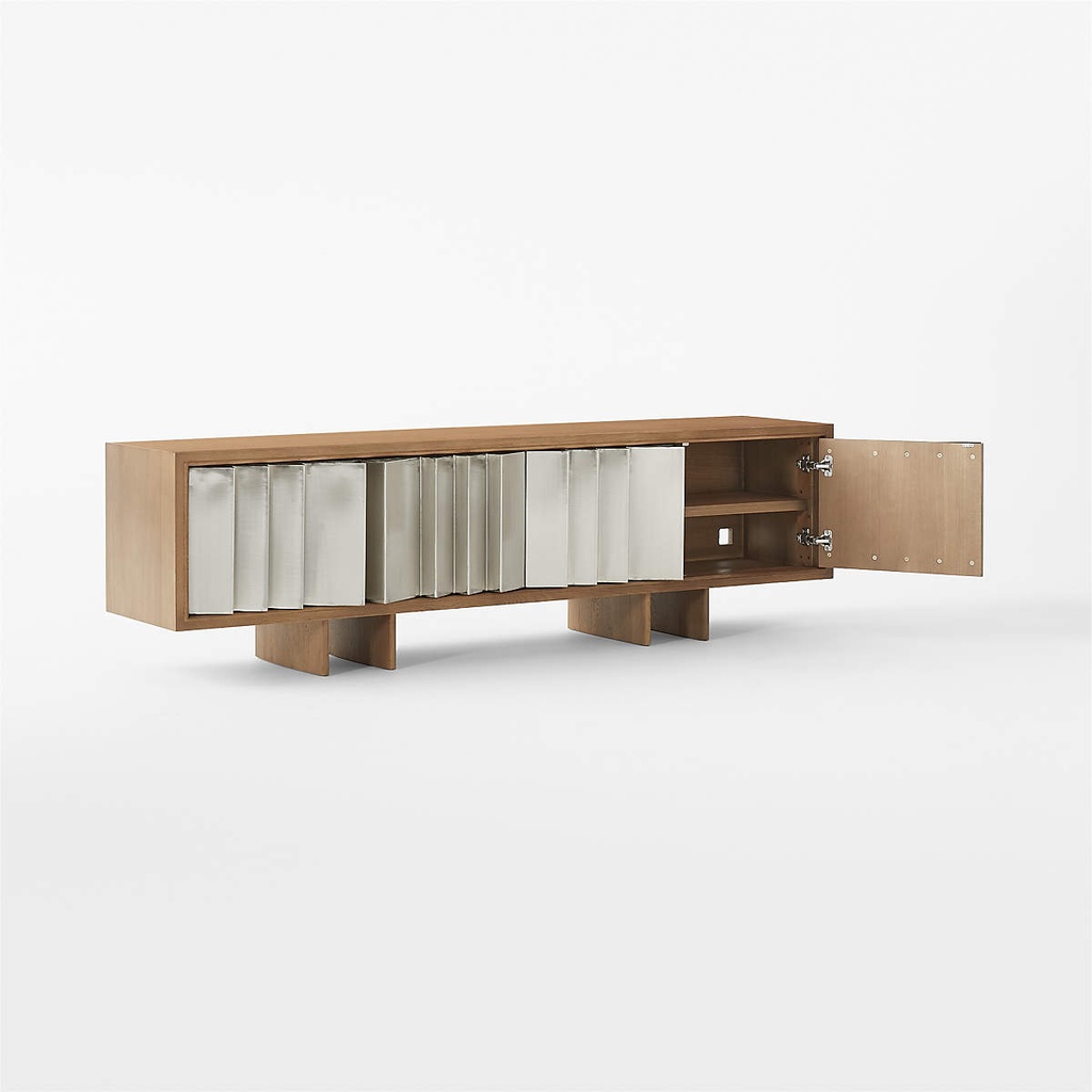 Steel craft Oak Wood Media Console