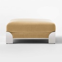 Hazelnut Luxe Velvet Ottoman