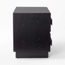 Ebony Essence Black Oak Nightstand