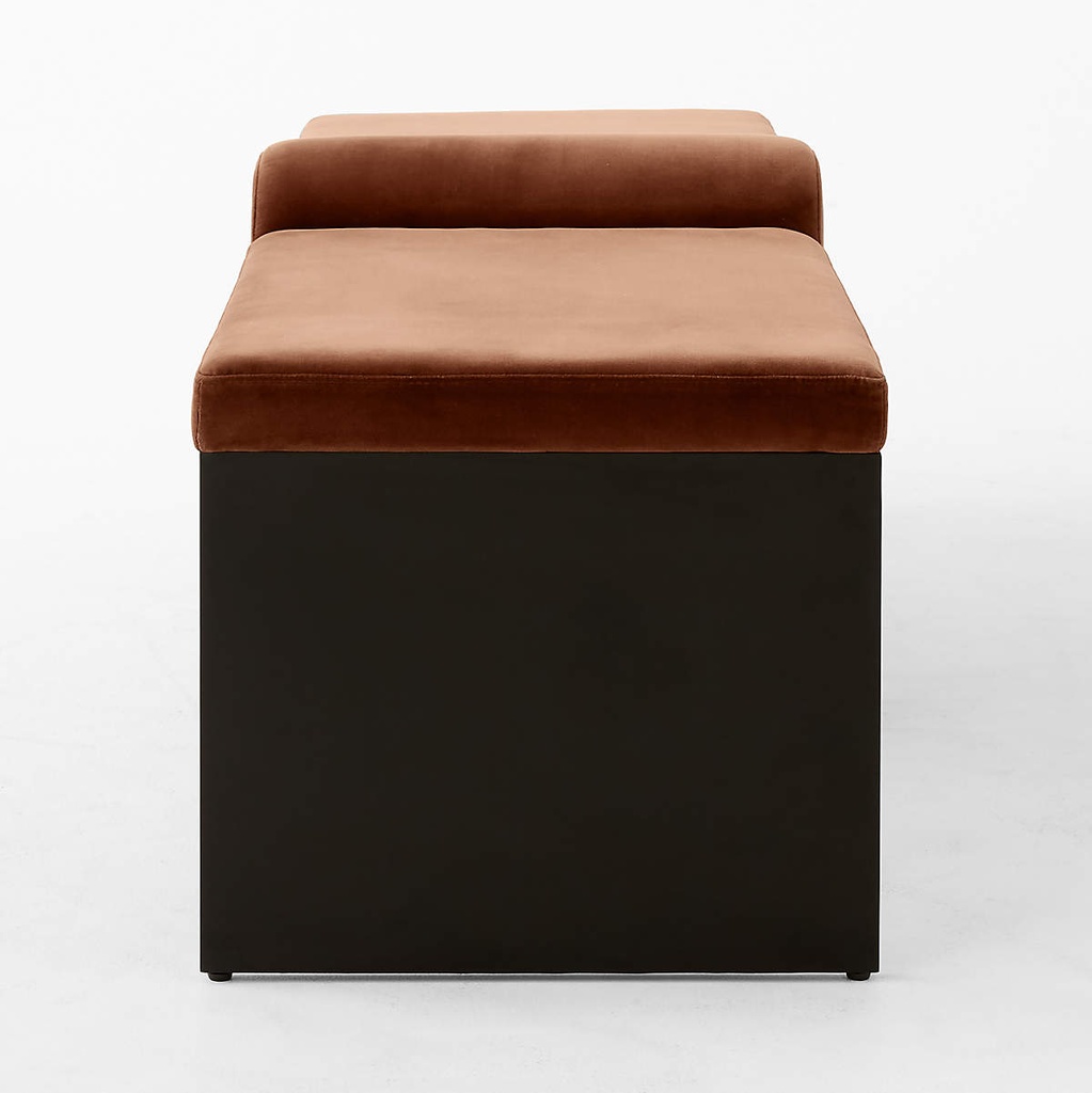 Luxe Brown Arc Bench