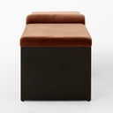 Luxe Brown Arc Bench