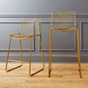 Luxe Brass Counter Height Stool