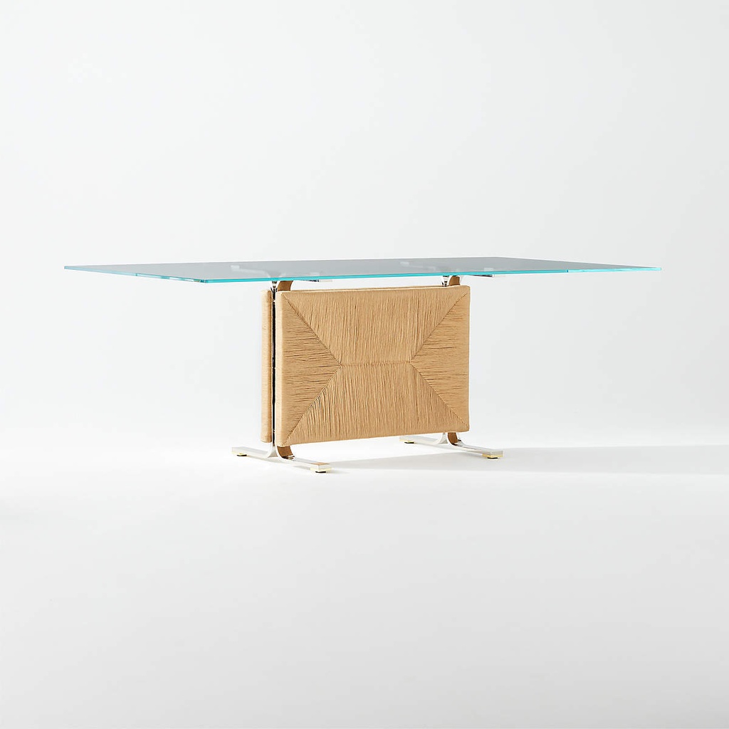 Clarity Glass Top Dining Table