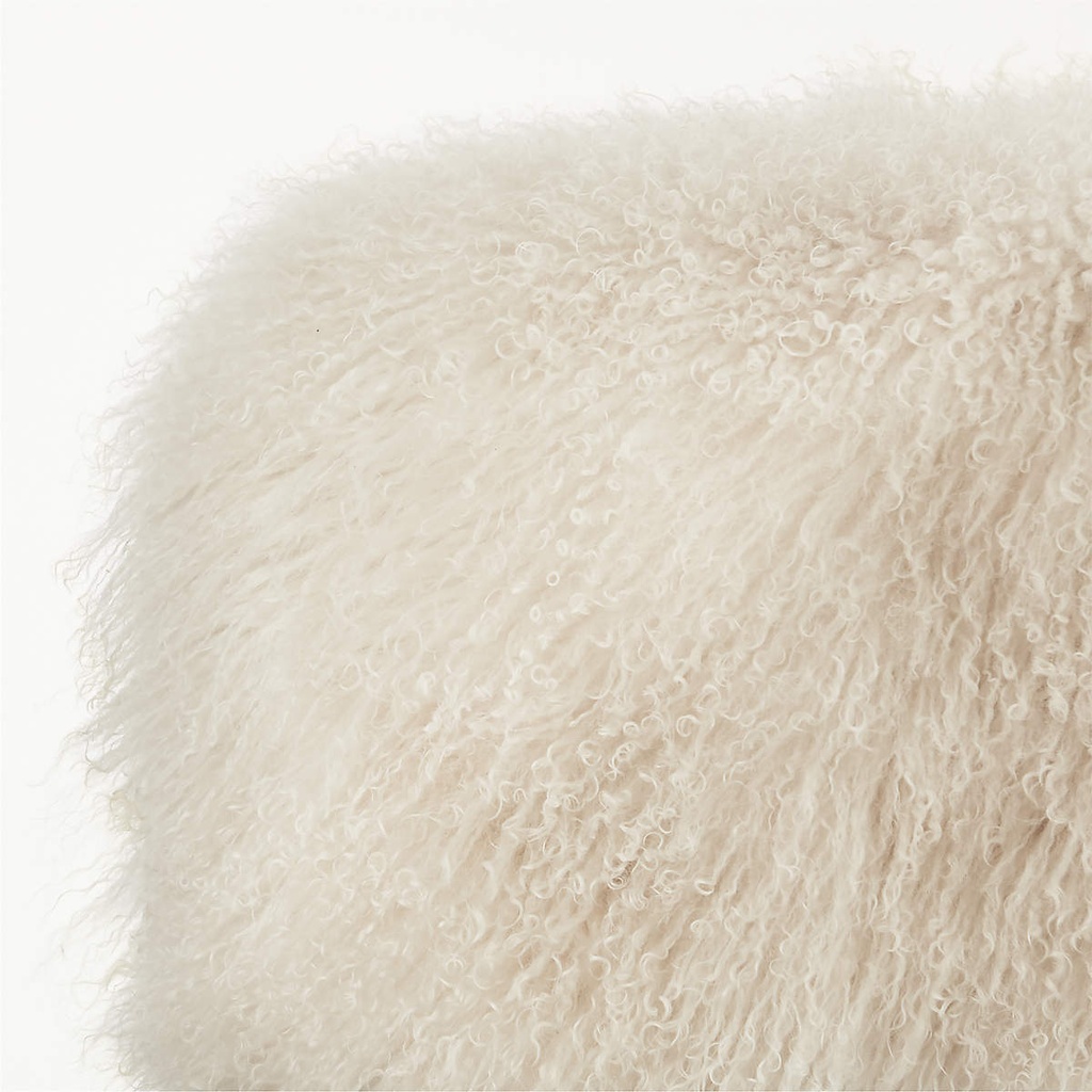 Frosty Fur Accent Ottoman