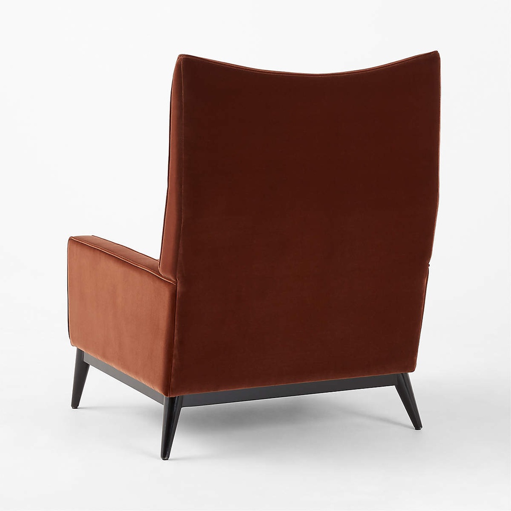 Sienna Brown Velvet Comfort Chair