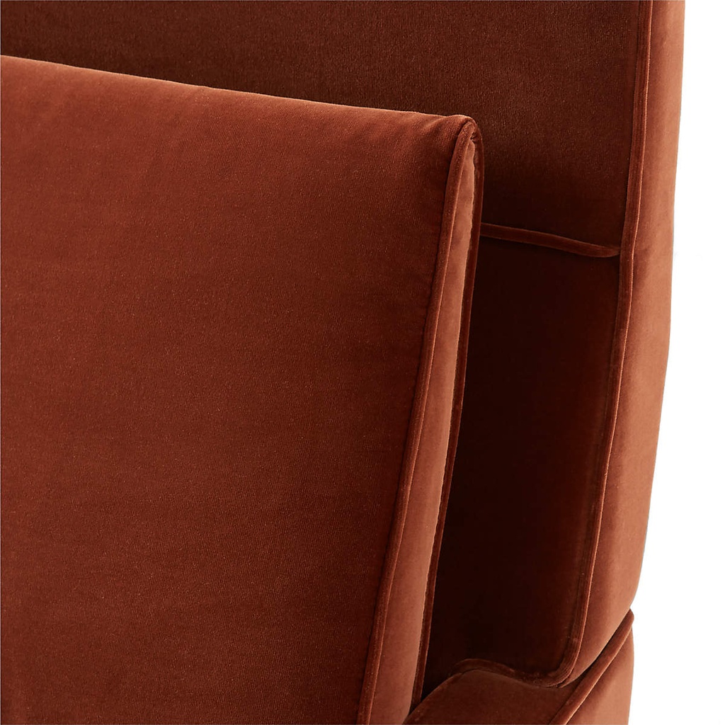 Sienna Brown Velvet Comfort Chair