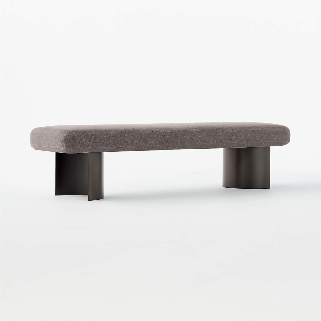 Elegant Grey Diamond Bench