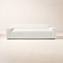 Crisp Linen White Performance Sofa