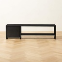 Noir Steel Shoe Storage Bench