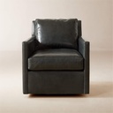 Obsidian Opulence Leather Chair