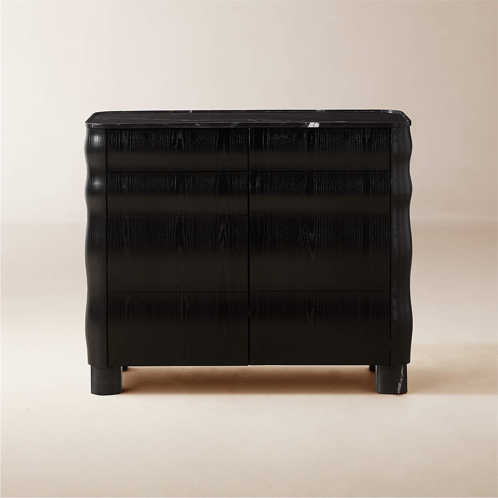 Credenza de madera negra Noir Essence