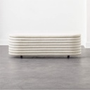 Creamy Comfort Storage Ottoman