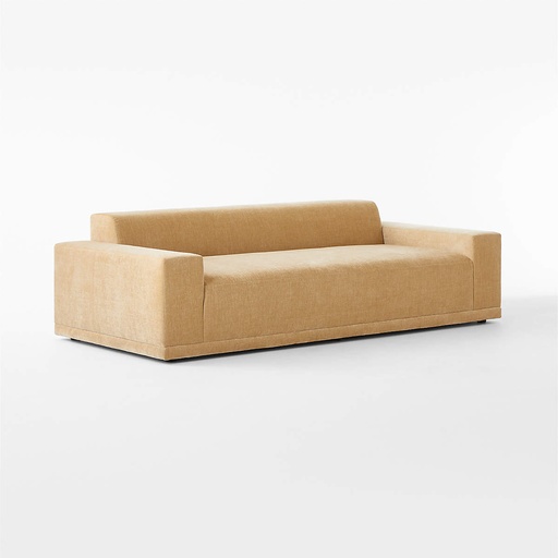 Soft Wheat Velvet Comfort Sofa