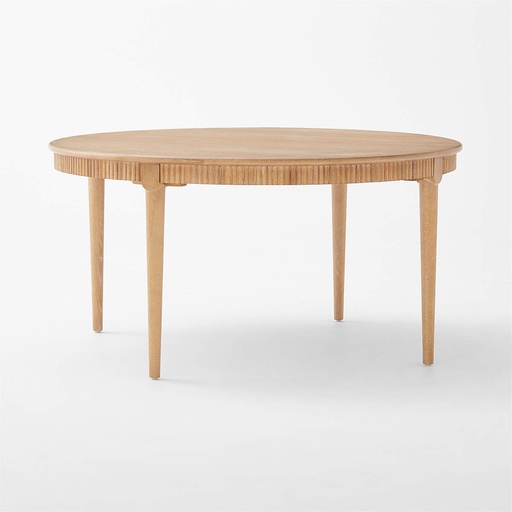Serenity Circle Cerused Oak Dining Table
