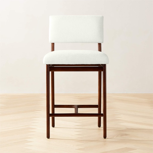 [FUR015] Cloud Whisper White Counter Stool