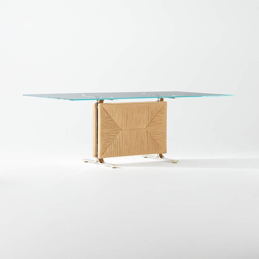 [FUR014] Clarity Glass Top Dining Table