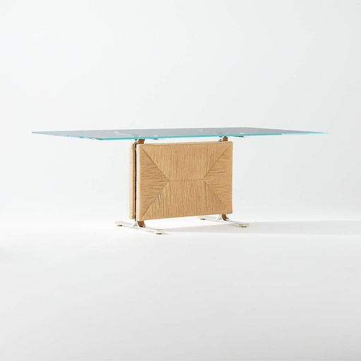 [FUR014] Clarity Glass Top Dining Table