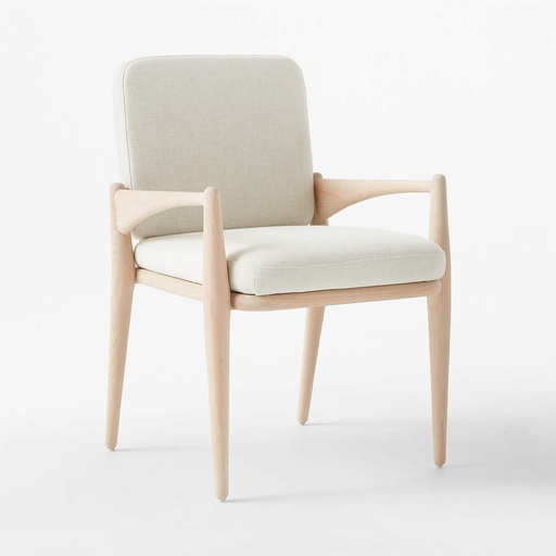 [FUR002] Sillón de comedor confort de alabastro