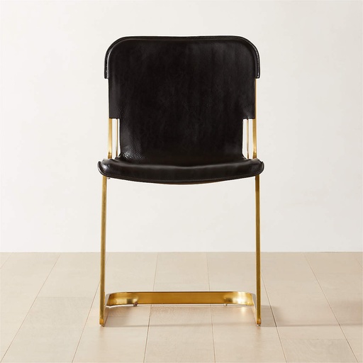 [FUR025] Ebony Luxe Leather Lounge Chair