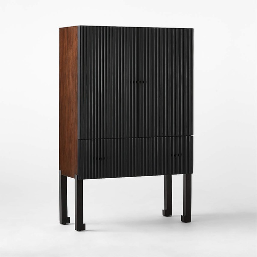 [FUR065] Mueble bar azul oscuro Ocean Breeze