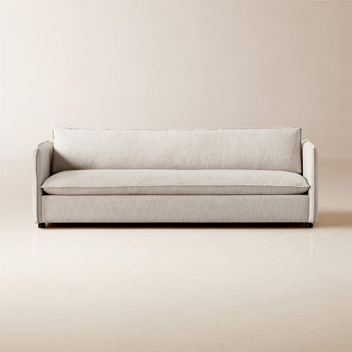 [FUR055] Neutral Bliss Natural Linen Sofa