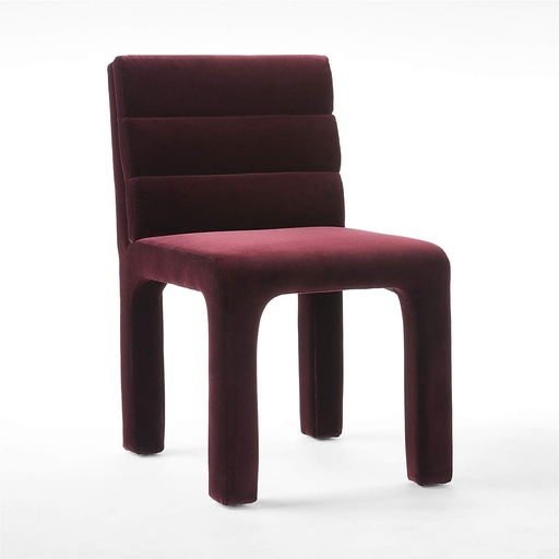 [FUR011] Bordeaux Channel-Tufted Dining Chair