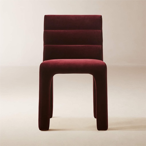 [FUR011] Bordeaux Channel-Tufted Dining Chair