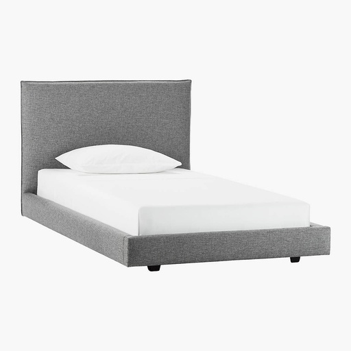 [FUR050] Cama moderna de tweed gris