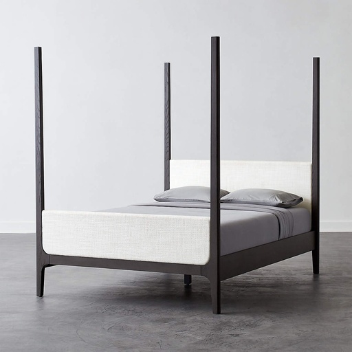 [FUR072] Regal Grey Poster Queen Bed